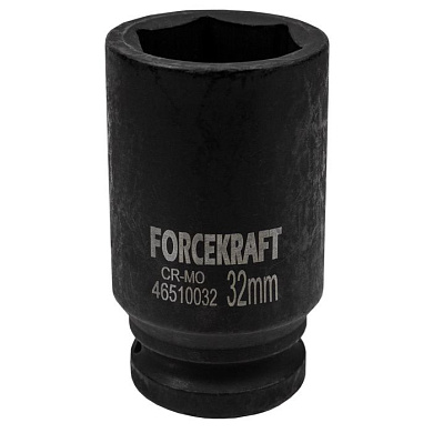 Ударная глубокая торцевая головка 32 мм. 6-гр. 3/4'' ForceKraft FK-46510032