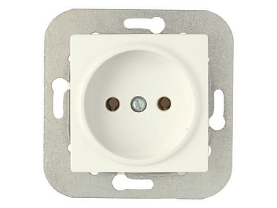 Розетка 1-ая (скрытая, б/з) бежевая, Уют, Bylectrica РС16-534беж