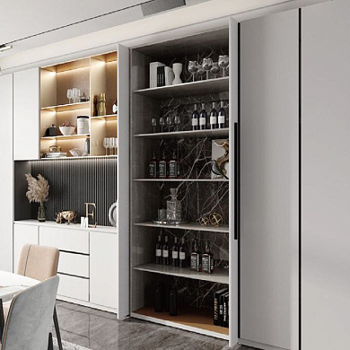 Комплект фурнитуры правый для шкафной сдвижной двери Pocket door right OPK 115894