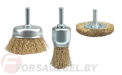 Набор щёток-крацовок со стержнем 3 шт. Vorel 06989