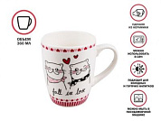 Кружка керамическая, 360 мл., LOVE KITTY-3, PERFECTO LINEA 30-063013