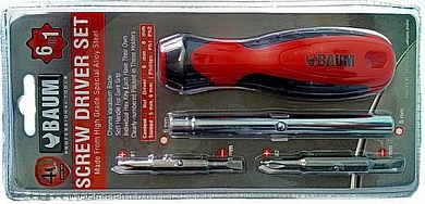 Отвертка Baum 313DC-B (6 в 1) в блистере
