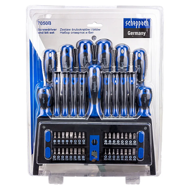 Набор отверток и бит 50 пр Scheppach Sch-7050B