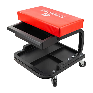 Стул слесарный передвижной с доп. инструментальной полкой EVERFORCE EF-TR6301