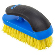 Щетка по металлу ручная в пластиковом корпусе с прорезиненной рукояткой, пластиковая проволока, 5x18 рядов Forsage F-340125828