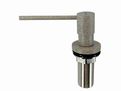 Дозатор моющего средства встраиваемый в мойку, латунь/пластик, песок GERHANS KK50403-21