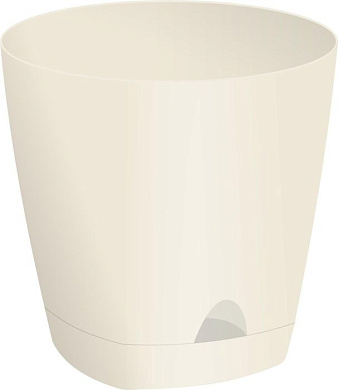 Горшок для цветов AMSTERDAM D 170мм с прикорневым поливом 2,5 л Сливочный Пластик Репаблик ING6200СЛ