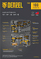 Набор инструментов 1/4"&1/2", CrV, S2, 100 пр Denzel 15803
