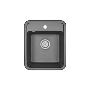 Мойка кварцевая, прямоугольная, ST-4202, 420x500мм, черный, Granula 106503