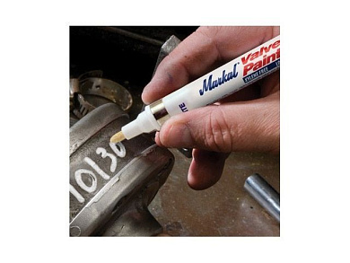 Маркер промышл. перманентный на основе жидк. краски VALVE ACTION желтый, толщ. линии 3 мм MARKAL 96821