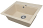 Мойка кухонная из мраморной крошки, бежевый, A12-20 Gerhans