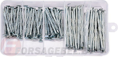 Набор оцинкованных гвоздей для бетона 106 шт. Yato YT-36510