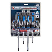 Набор отверток магнитных 6 пр., SL, PH Forsage F-7006B