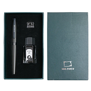 Ручка перьевая EF "Малевичъ", металл, с конвертером, набор чернила + значок, мокрый асфальт