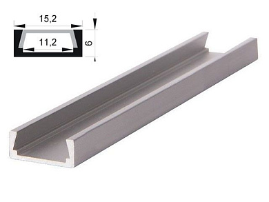 Профиль для светодиодной ленты PAL 1506 (2м) JAZZWAY 1009609