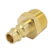 Пневматический быстроразъем "папа"-наруж. резьба 1/2", латунный Forsage F-BSE2-4PM