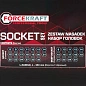 Набор глубоких и коротких ударных головок 8-32 мм 1/2" 6-гр 35 пр с Г-образным воротком ForceKraft FK-4359MPB