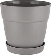 Горшок для цветов InGreen Villa de Fiori с фиксируемым поддоном 2л, D170мм, франц.платан Пластик Репаблик IG660110025
