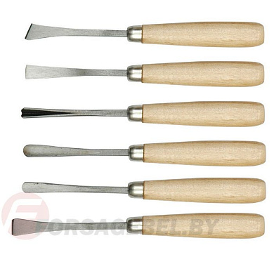 Набор стамесок фигурных 6 пр. Vorel 25700