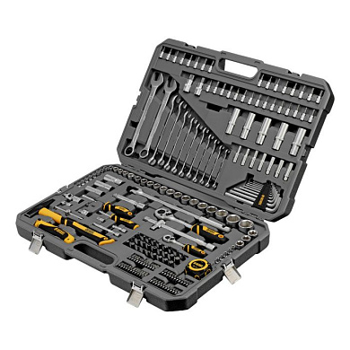 Набор инструментов 1/4"&1/2", CrV, S2, 194 пр Denzel 15806