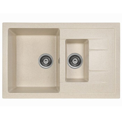 Мойка кухонная из мраморной крошки, бежевый, C10-20 Gerhans