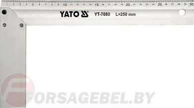 Угольник столярный 250 мм Al Yato YT-7080