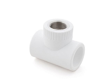 Тройник ПП комб. вн. 25х1/2", бел. РосТурПласт 10745