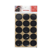 Подкладка самоприлипающая фетровая d30мм (1лист-15шт) черная FOLMAG 110808