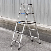 Стремянка телескопическая алюм. бытовая 1.4 м 5+5 ступ. Scheppach Sch-UP140-2