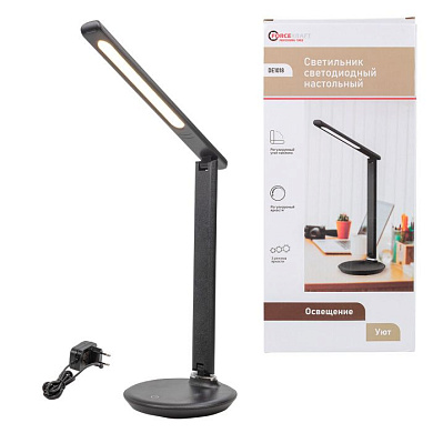 Светильник светодиодный настольный 220В, черный ForceKraft FK-DE1018