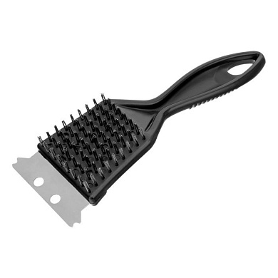 Щетка для чистки гриля 20 см, 2 в 1 (щетка, скребок) Camping Palisad 69650