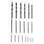 Набор сверл по металлу, 1-10 мм, (через 0,5 мм +3,2 и 4,8 мм), HSS, 21 шт, цилиндрический хвостовик Сибртех 723756