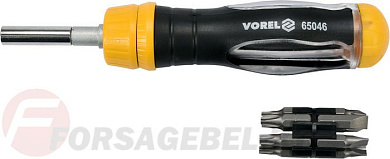 Отвёртка реверсивная + биты набор 13пр. CrV Vorel 65046