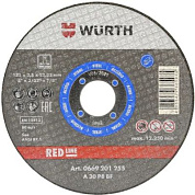 Круг отрезной D355х3,0х25,4 мм, прямой, RED LINE, сталь WÜRTH 0669203530