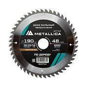 Диск пильный тв. сплав. Optima 190x30/20/16 мм, 48 зубов, Т=2,4 мм по дереву поперечный METALLICA 902714