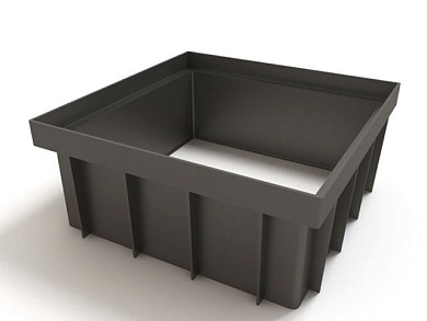 Надстройка к дождеприемнику 300х300, черный Ecoteck ДИ 01805000