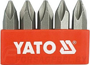 Набор бит PH2x36 мм 5/16'' 5 пр. Yato YT-2810
