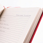 Ежедневник недатированный Acar "Nanda", A5, 272 страницы, красный