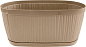 Горшок для цветов InGreen BARCELONA 2,7л, 275×145мм овальный молочный шоколад Пластик Репаблик IG623310047