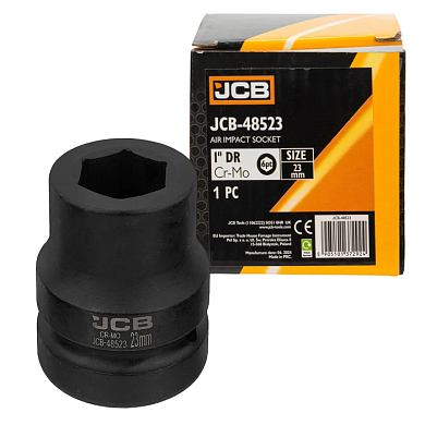 Головка ударная 23 мм 6-гр 1'' JCB JCB-48523