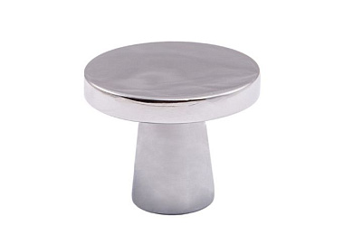 Ручка меб. кнопка мет. SOLO хром AKS 62305