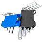 Набор ключей HEX (6-гр) Г-образных 10 пр., 1.27-10 мм Forsage F-5102