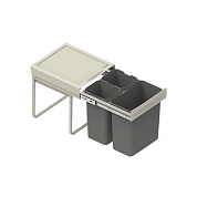 Мусорные контейнеры выдвижные 400 JC601 (2*9LT, 1*20LT), серый REJS 111218