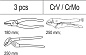 Набор клещей в ложементе 3 шт. Yato YT-55463