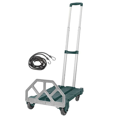 Тележка складная платформенная/для багажа с телескопич. ручкой и набором эластичных шнуров, г/п 200кг RockForce RF-L022