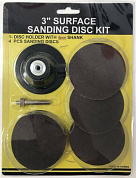 Комплект дисков для пневмошлифовальной машины 3'' Sumake SD-3АК