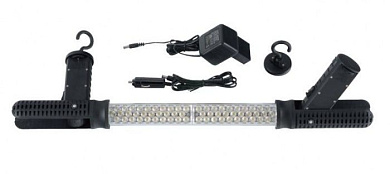 Диодная аккумуляторная лампа (2 крюка и 2 магнита) 3-4 ч горения Force 68606