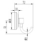 Крючок-вешалка, сталь, хром Ledeme L204-1