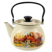 Чайник сферич. с мет.р. 3л (слоновая) Старая мельница Керченский металлургический завод 42104-122/6-У4