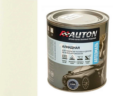 Автоэмаль алкидная 201 Белая Банка, 0,8 л AUTON ATN-P07189-08